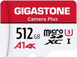 Gigastone 512 GB Minneskort för Full HD Video