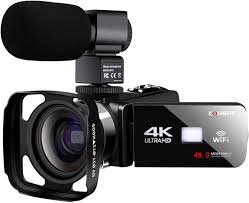 4K WiFi Videokamera med 8MP Inspelning för Streaming