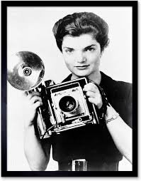 Wee Blue Coo Vintage B&W Kamera: Jacqueline Kennedy Onassis