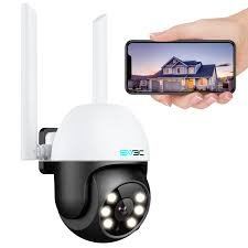 SV3C PTZ Utomhuskamera - Pan Tilt Dome WiFi