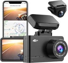 WOLFBOX 4K Dash Cam med WiFi & GPS